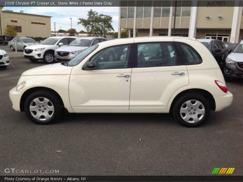 Stone White / Pastel Slate Gray 2008 Chrysler PT Cruiser LX