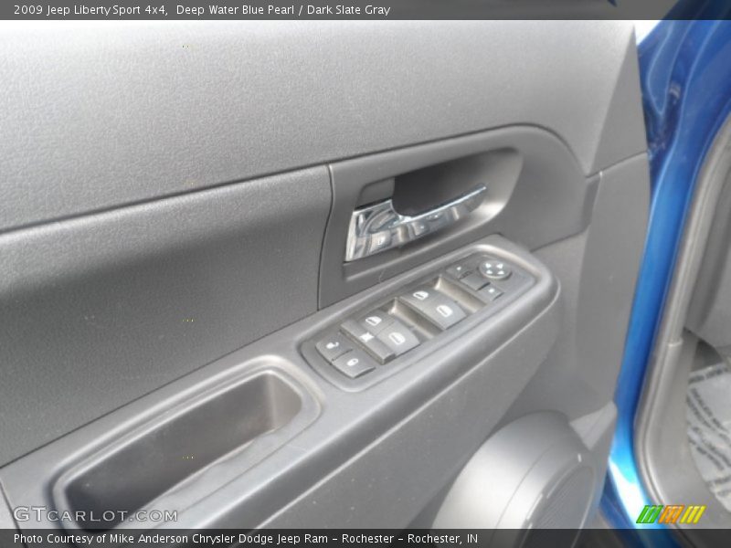 Deep Water Blue Pearl / Dark Slate Gray 2009 Jeep Liberty Sport 4x4