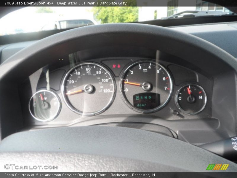 Deep Water Blue Pearl / Dark Slate Gray 2009 Jeep Liberty Sport 4x4