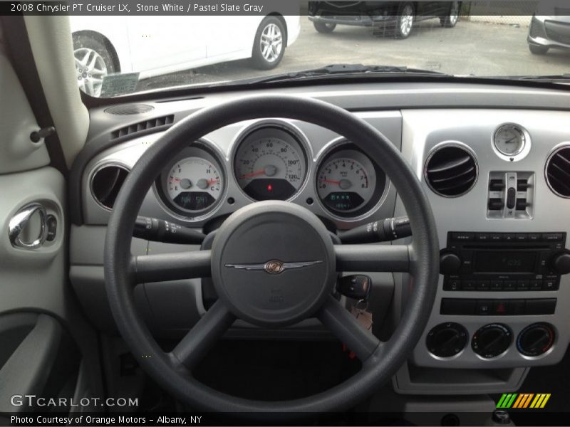 Stone White / Pastel Slate Gray 2008 Chrysler PT Cruiser LX