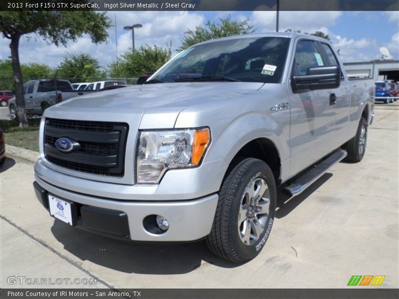 Ingot Silver Metallic / Steel Gray 2013 Ford F150 STX SuperCab