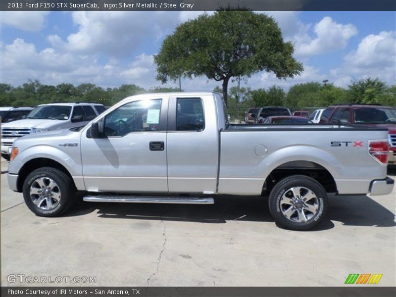 Ingot Silver Metallic / Steel Gray 2013 Ford F150 STX SuperCab