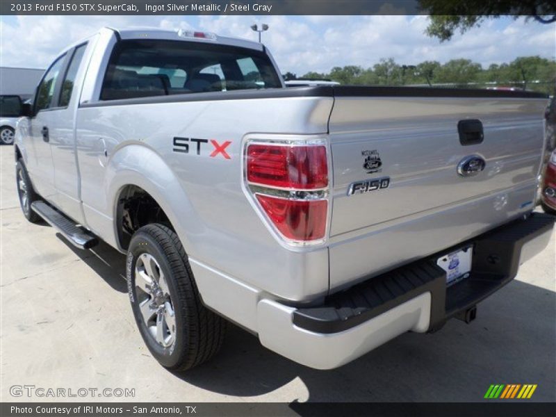 Ingot Silver Metallic / Steel Gray 2013 Ford F150 STX SuperCab