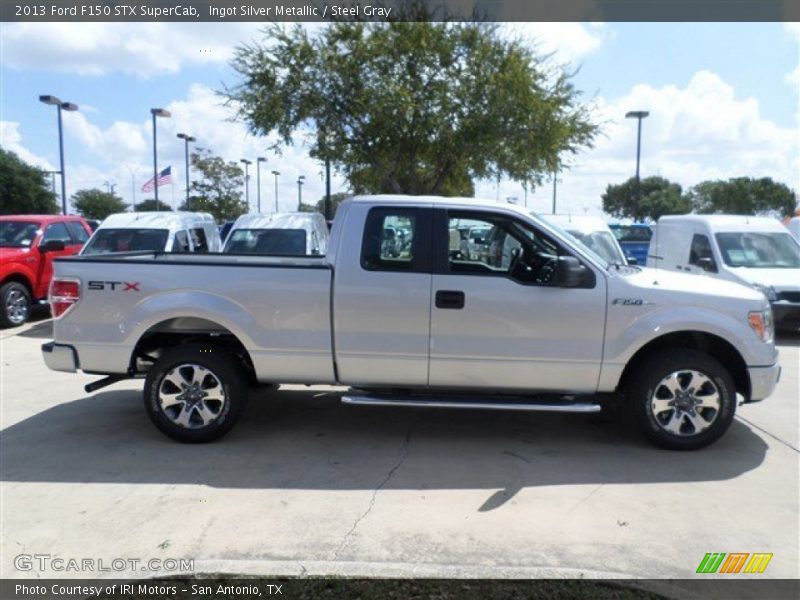Ingot Silver Metallic / Steel Gray 2013 Ford F150 STX SuperCab