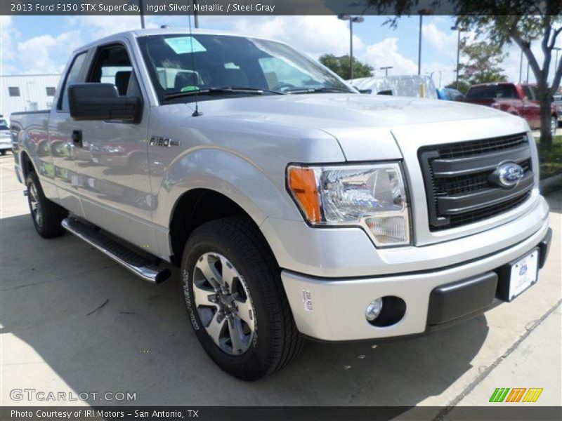 Ingot Silver Metallic / Steel Gray 2013 Ford F150 STX SuperCab