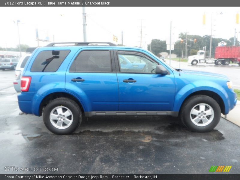 Blue Flame Metallic / Charcoal Black 2012 Ford Escape XLT