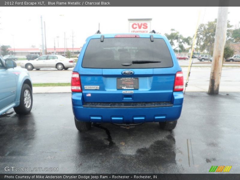 Blue Flame Metallic / Charcoal Black 2012 Ford Escape XLT