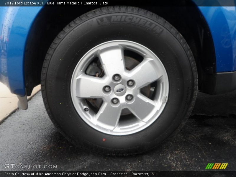 Blue Flame Metallic / Charcoal Black 2012 Ford Escape XLT