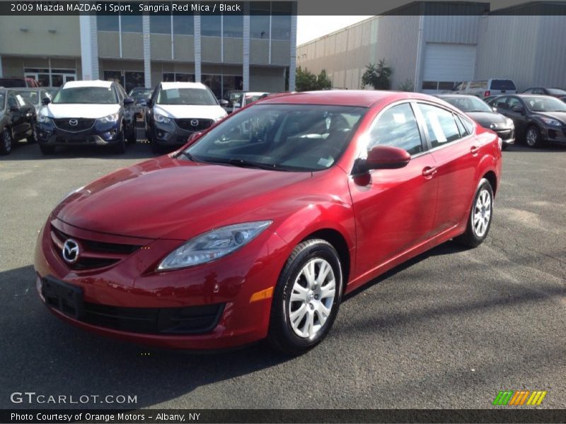 Sangria Red Mica / Black 2009 Mazda MAZDA6 i Sport