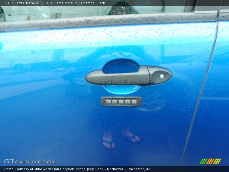 Blue Flame Metallic / Charcoal Black 2012 Ford Escape XLT