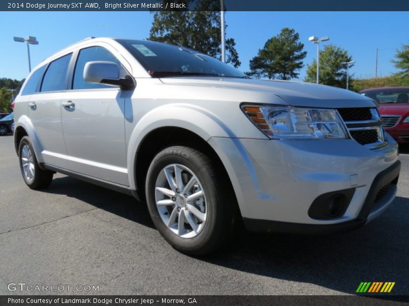 Bright Silver Metallic / Black 2014 Dodge Journey SXT AWD