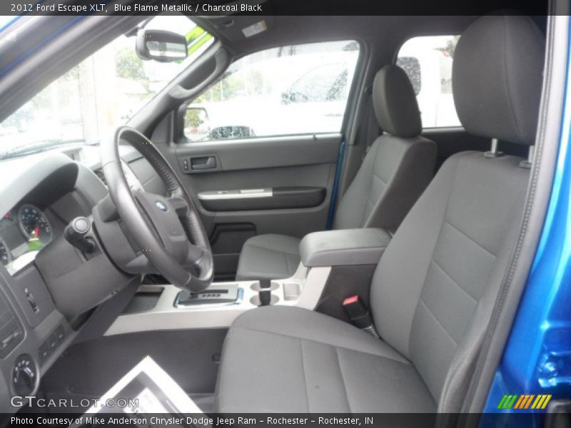 Blue Flame Metallic / Charcoal Black 2012 Ford Escape XLT