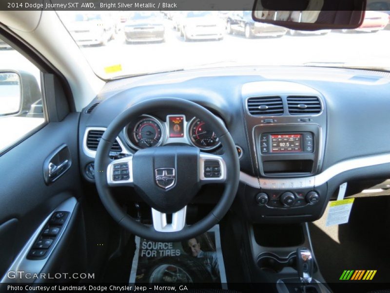 Bright Silver Metallic / Black 2014 Dodge Journey SXT AWD