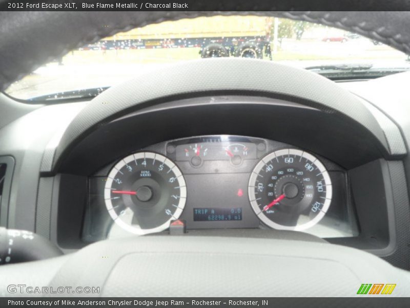 Blue Flame Metallic / Charcoal Black 2012 Ford Escape XLT