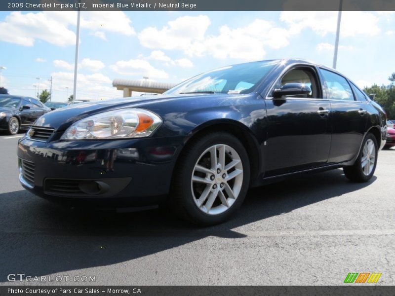 Imperial Blue Metallic / Neutral Beige 2008 Chevrolet Impala LTZ