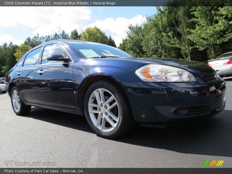 Imperial Blue Metallic / Neutral Beige 2008 Chevrolet Impala LTZ