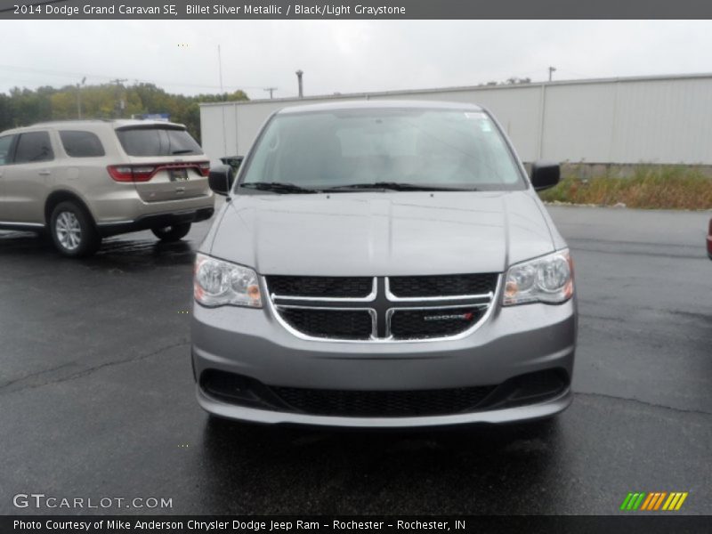 Billet Silver Metallic / Black/Light Graystone 2014 Dodge Grand Caravan SE