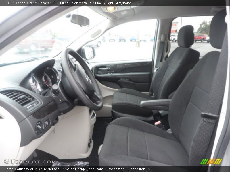 Billet Silver Metallic / Black/Light Graystone 2014 Dodge Grand Caravan SE