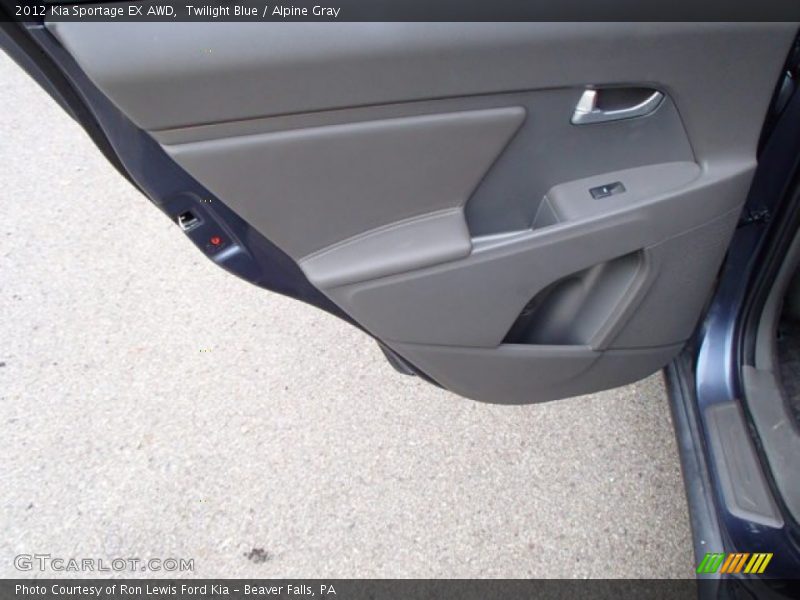 Twilight Blue / Alpine Gray 2012 Kia Sportage EX AWD