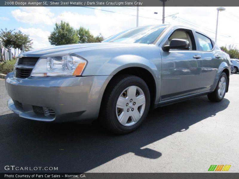 Silver Steel Metallic / Dark Slate Gray/Light Slate Gray 2008 Dodge Avenger SE
