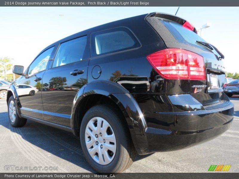 Pitch Black / Black/Light Frost Beige 2014 Dodge Journey Amercian Value Package