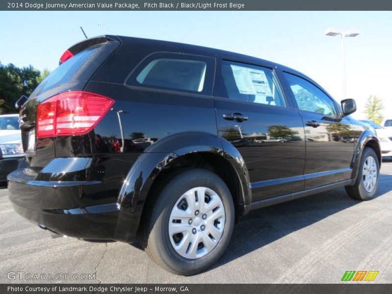Pitch Black / Black/Light Frost Beige 2014 Dodge Journey Amercian Value Package