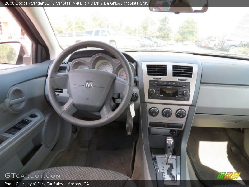 Silver Steel Metallic / Dark Slate Gray/Light Slate Gray 2008 Dodge Avenger SE