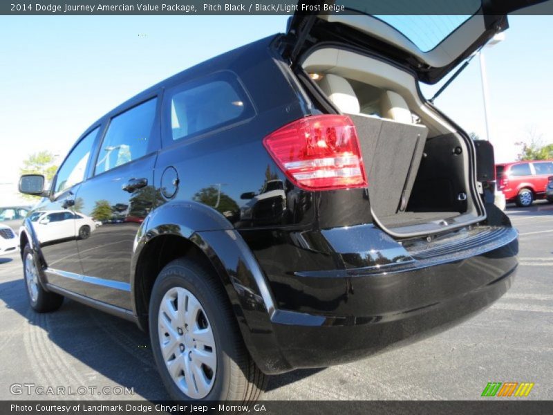 Pitch Black / Black/Light Frost Beige 2014 Dodge Journey Amercian Value Package