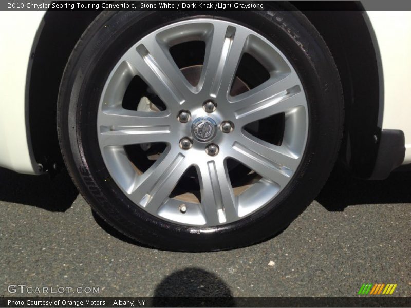 Stone White / Dark Khaki/Light Graystone 2010 Chrysler Sebring Touring Convertible