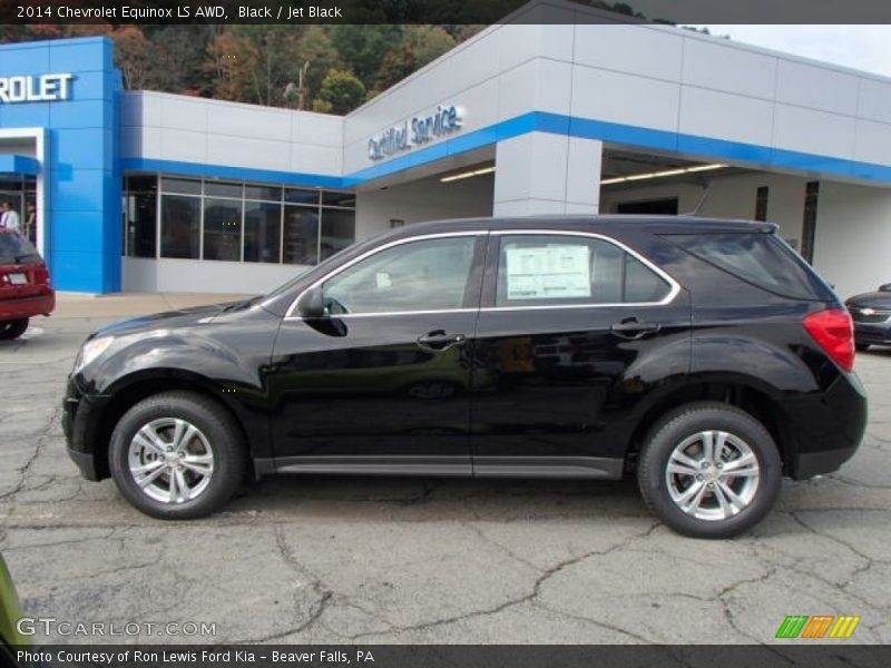 Black / Jet Black 2014 Chevrolet Equinox LS AWD