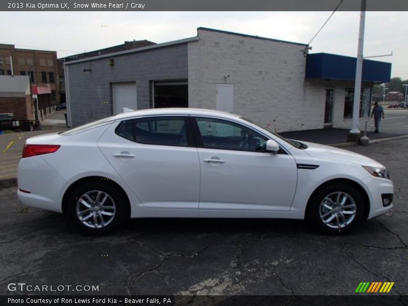 Snow White Pearl / Gray 2013 Kia Optima LX