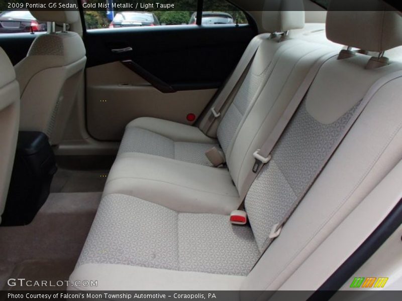 Gold Mist Metallic / Light Taupe 2009 Pontiac G6 Sedan