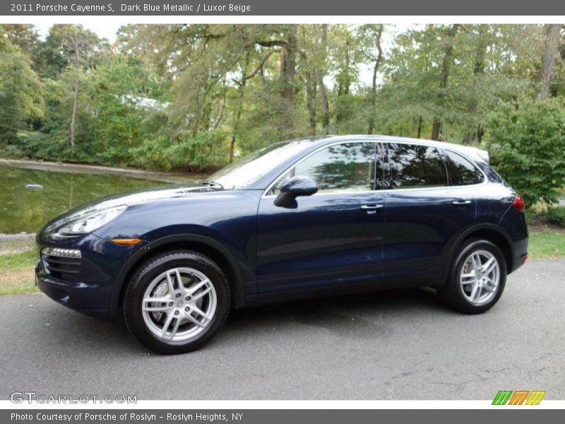 Dark Blue Metallic / Luxor Beige 2011 Porsche Cayenne S