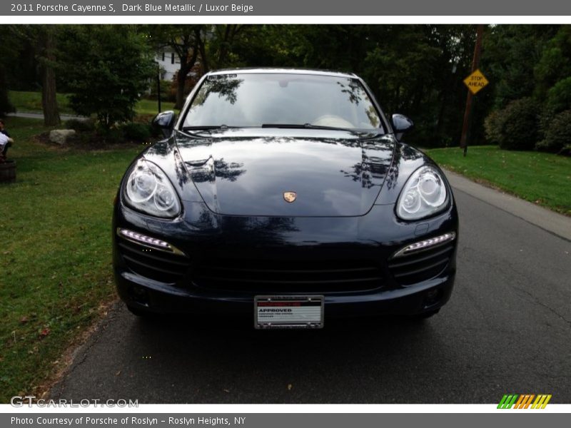 Dark Blue Metallic / Luxor Beige 2011 Porsche Cayenne S