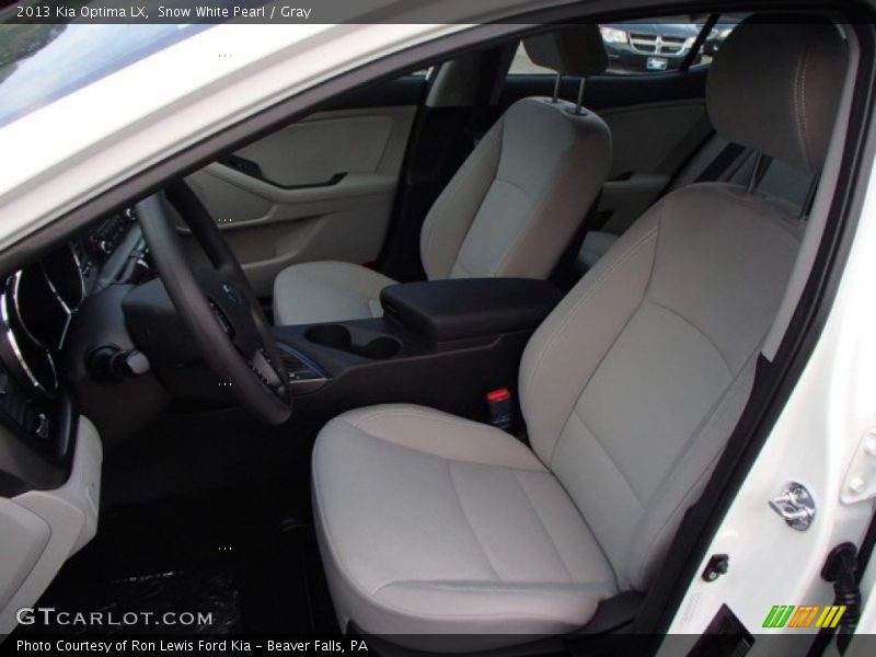 Snow White Pearl / Gray 2013 Kia Optima LX