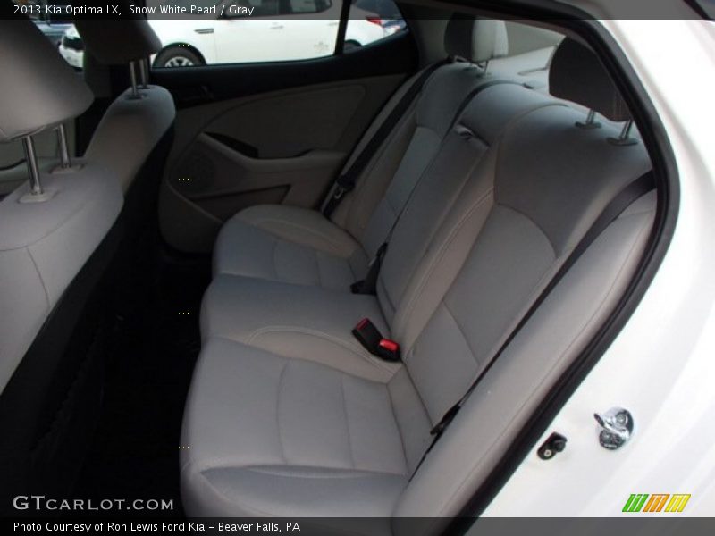 Snow White Pearl / Gray 2013 Kia Optima LX