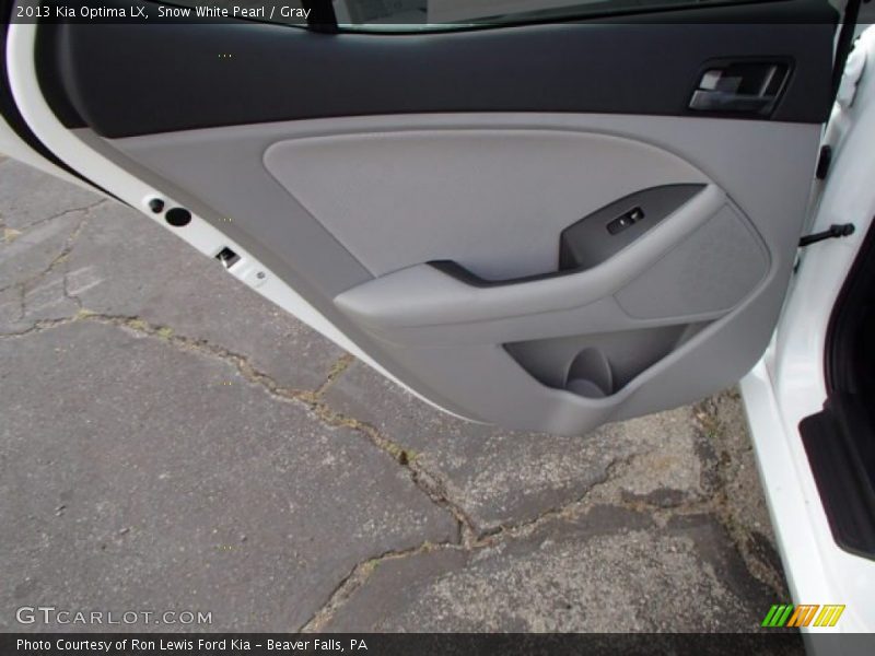 Snow White Pearl / Gray 2013 Kia Optima LX
