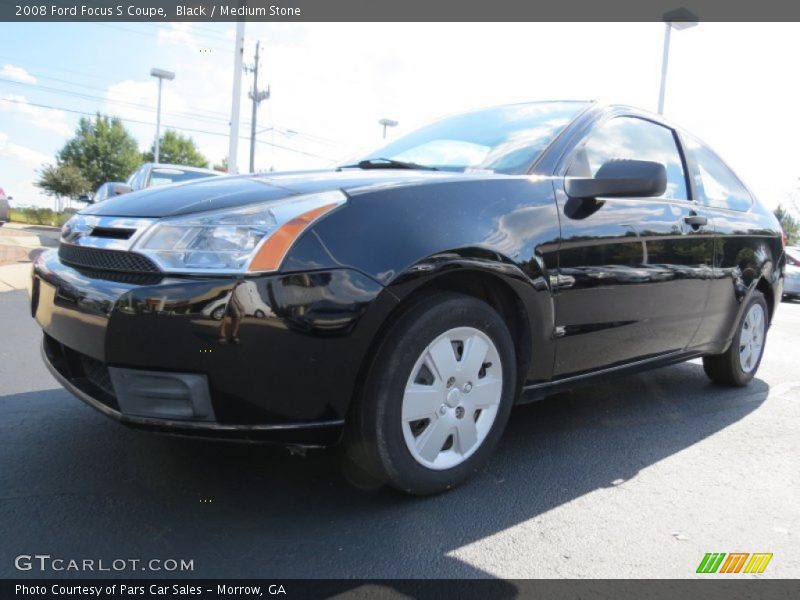 Black / Medium Stone 2008 Ford Focus S Coupe