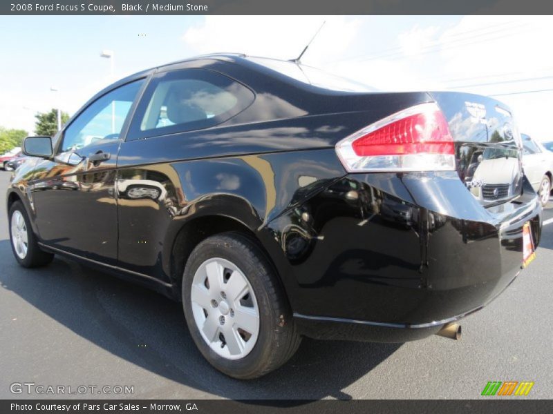 Black / Medium Stone 2008 Ford Focus S Coupe