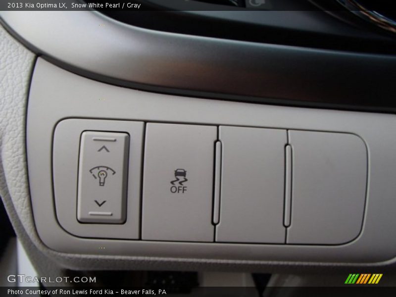 Snow White Pearl / Gray 2013 Kia Optima LX