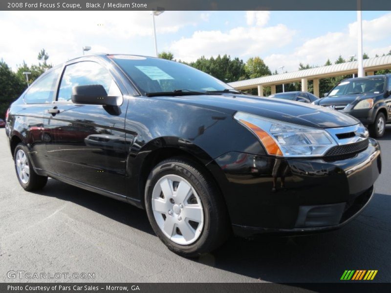 Black / Medium Stone 2008 Ford Focus S Coupe