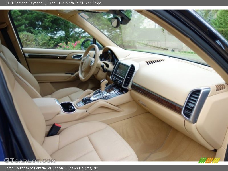 Dark Blue Metallic / Luxor Beige 2011 Porsche Cayenne S