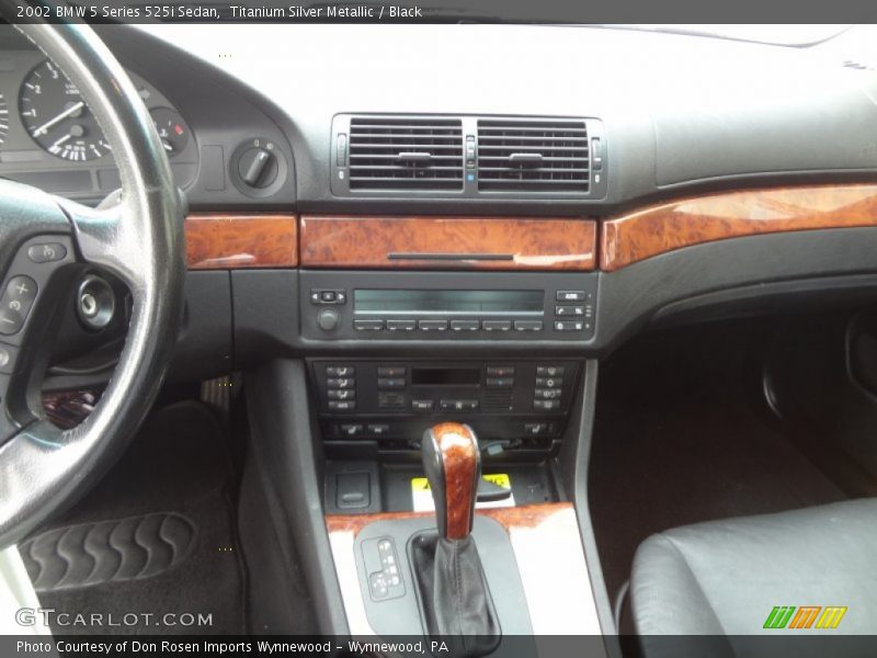 Titanium Silver Metallic / Black 2002 BMW 5 Series 525i Sedan