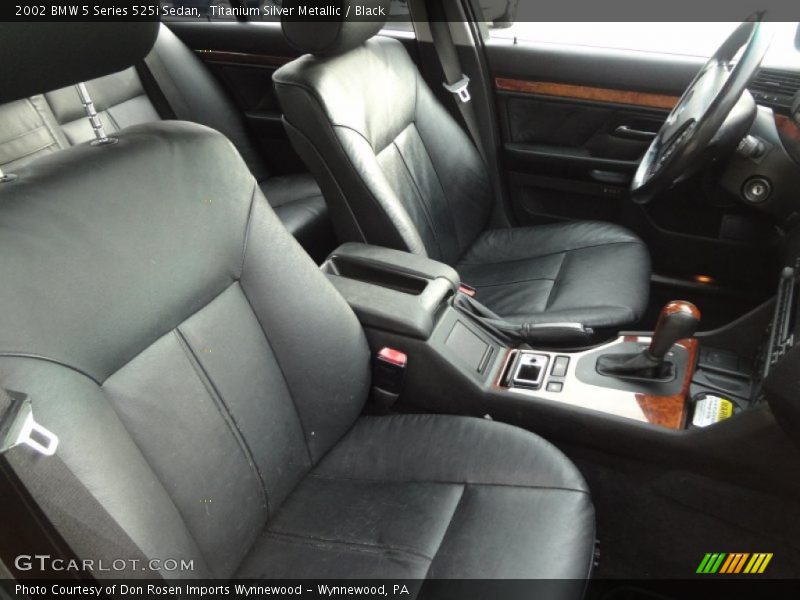 Titanium Silver Metallic / Black 2002 BMW 5 Series 525i Sedan