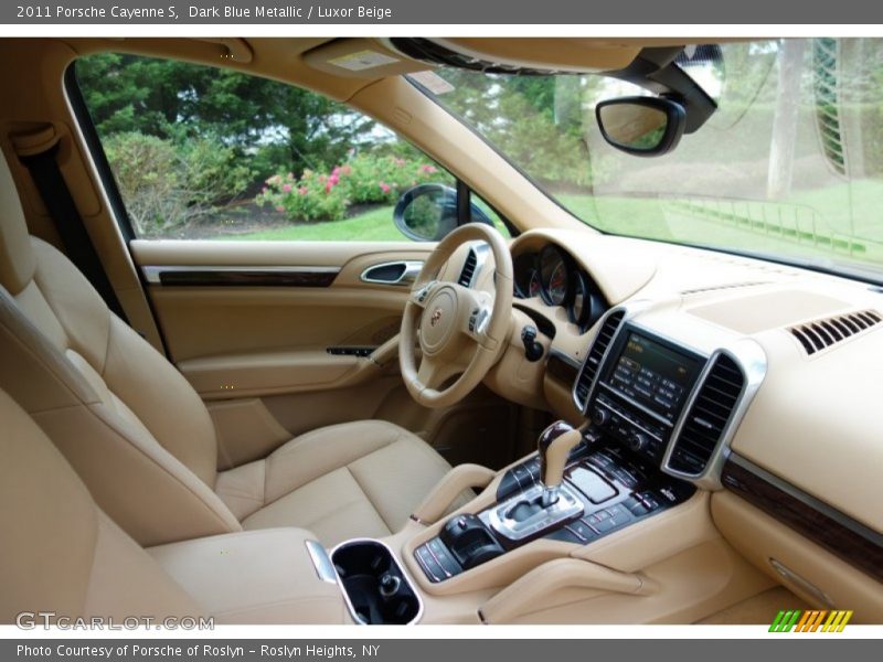 Dark Blue Metallic / Luxor Beige 2011 Porsche Cayenne S