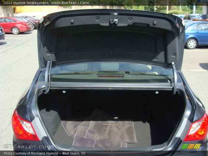 Indigo Blue Pearl / Camel 2011 Hyundai Sonata Limited