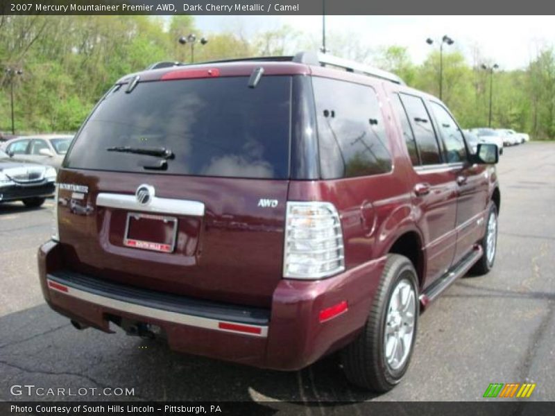 Dark Cherry Metallic / Camel 2007 Mercury Mountaineer Premier AWD