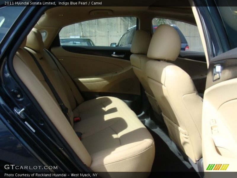 Indigo Blue Pearl / Camel 2011 Hyundai Sonata Limited