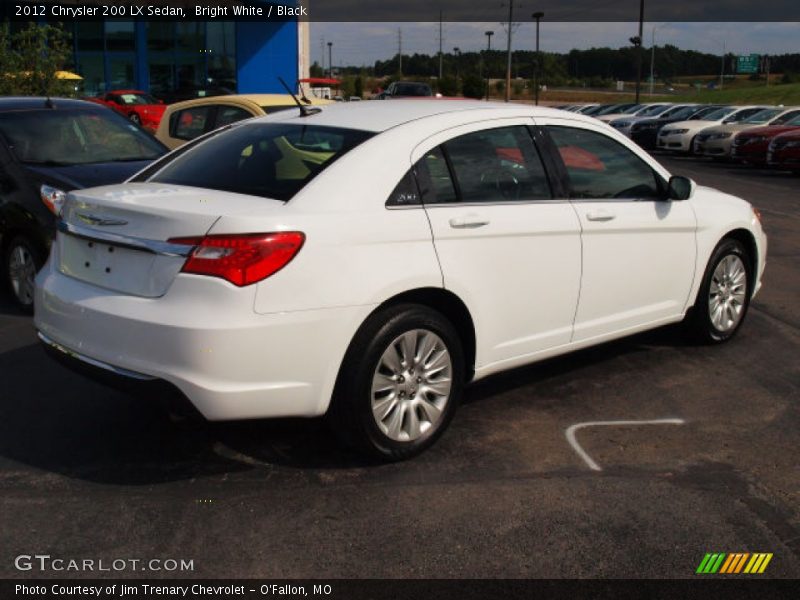 Bright White / Black 2012 Chrysler 200 LX Sedan