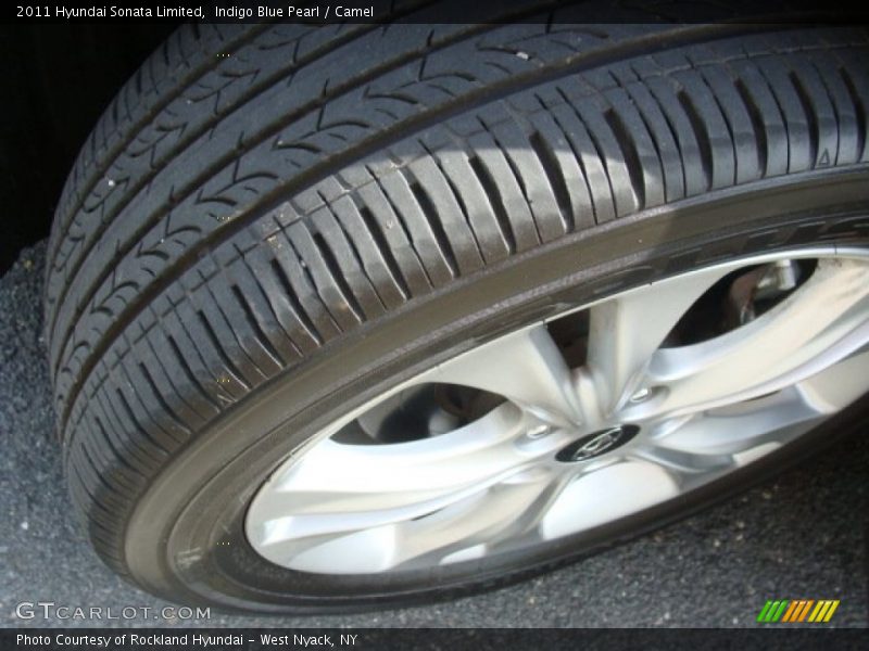 Indigo Blue Pearl / Camel 2011 Hyundai Sonata Limited